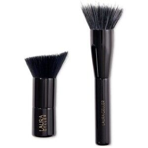 LAURA GELLER BLENDING BEAUTIES 2 PC SET - KABUKI BRUSH & FULL FACE BRUSH - NEW